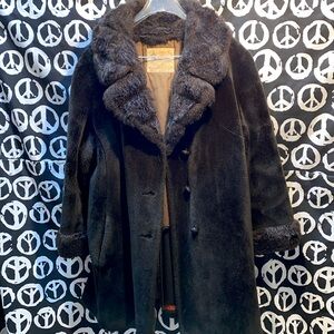 VTG LONDON FOG BROWN FAUX FUR MAINCOAT BALTIMORE, MD SZ L